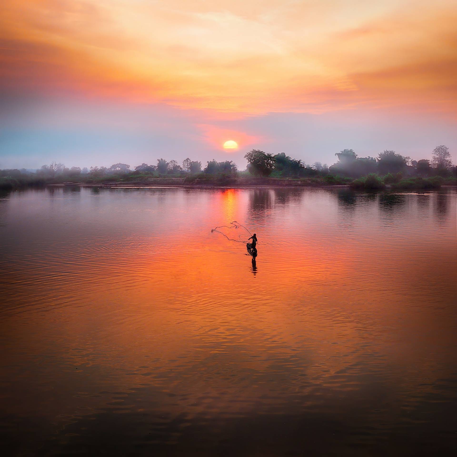 Laos: tramonto