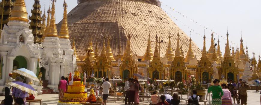 Viaggio in Myanmar: pagoda d'oro