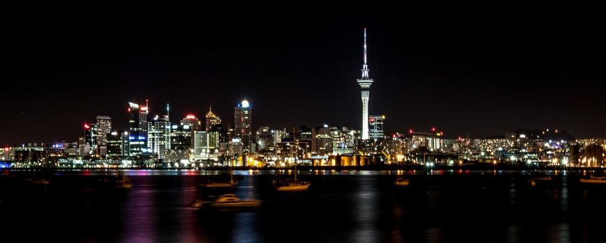 Viaggio di nozze in Nuova Zelanda: luci della città