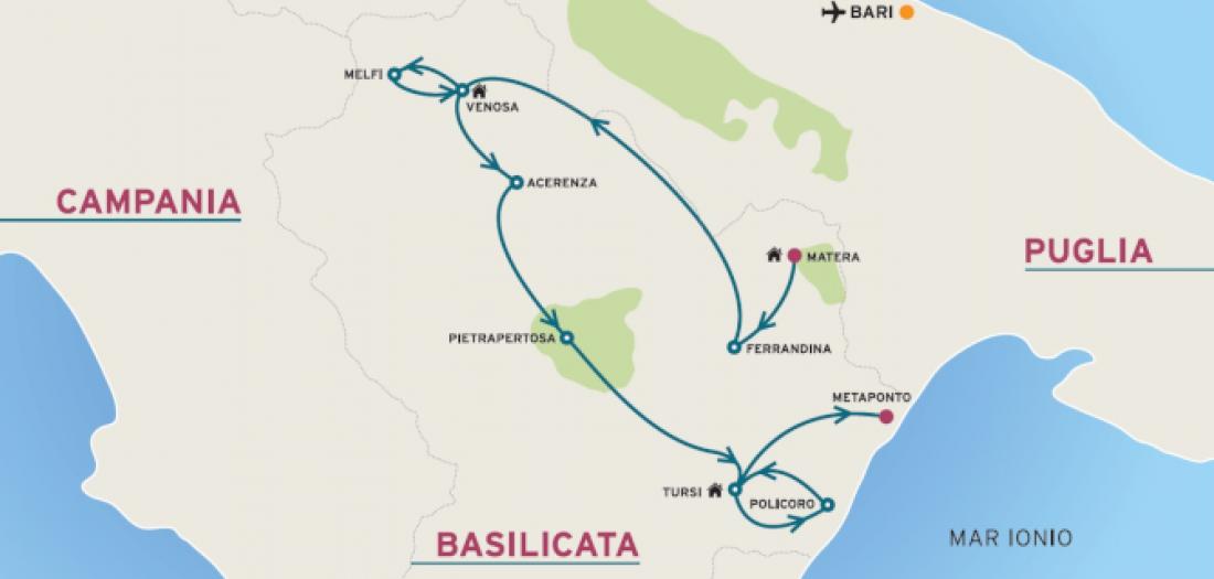 Viaggio in Italia: itinerario