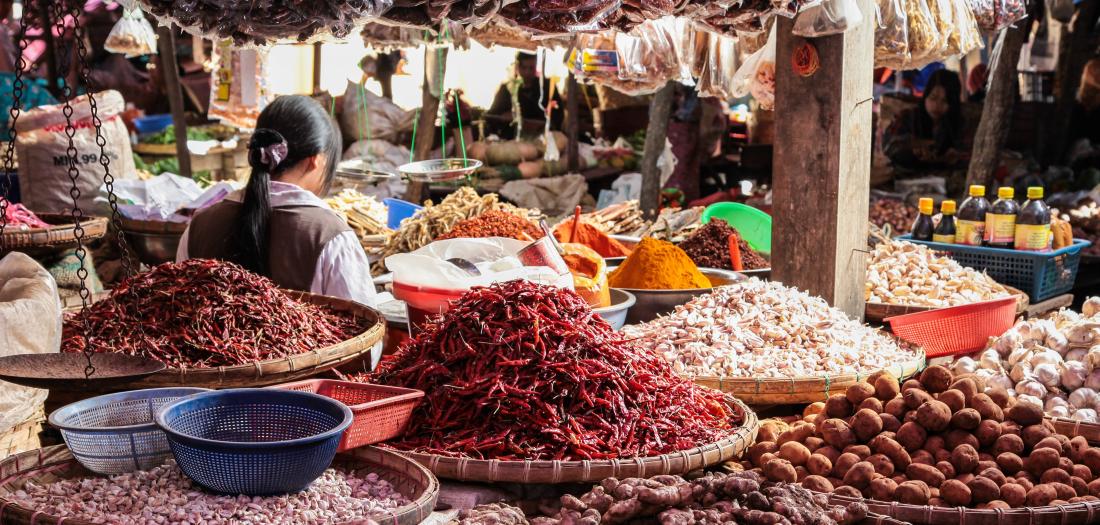 Viaggio in Myanmar: mercato