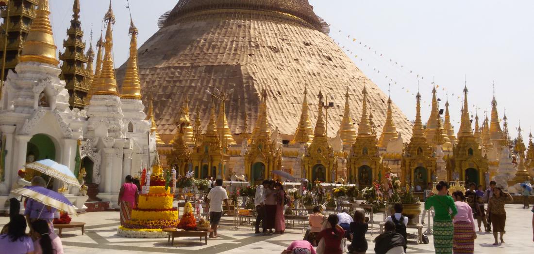Viaggio in Myanmar: pagoda d'oro