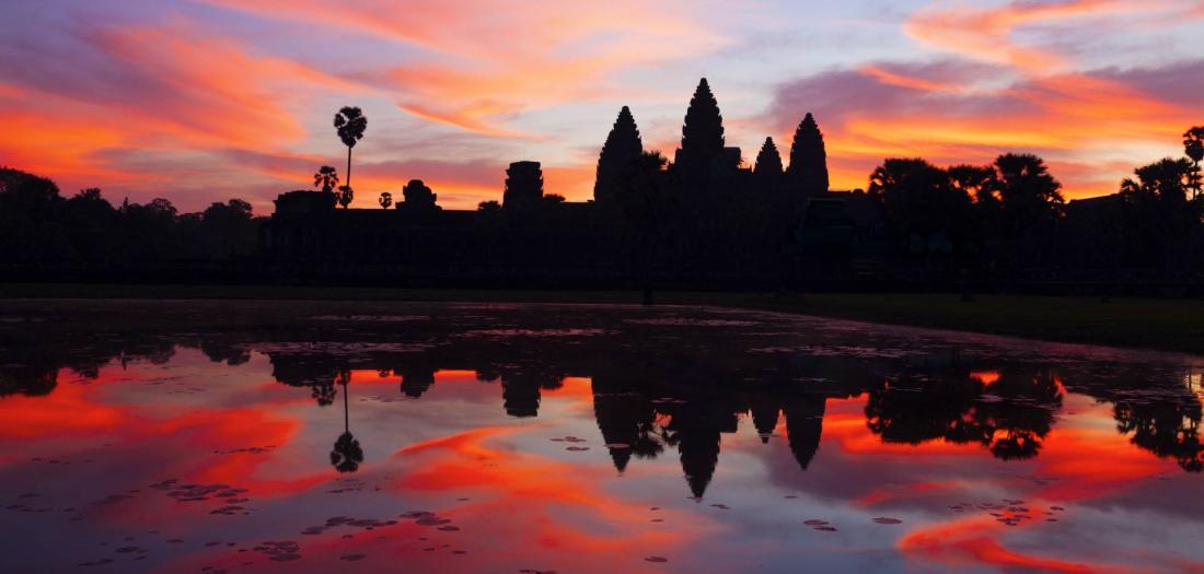 Cambogia: tramonto
